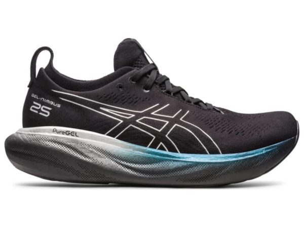 Asics Gel-Nimbus 25 Running Shoes Black Pure Silver