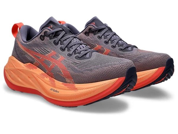 Asics Running Shoes Superblast 2 Greyish Purple Coral Reef