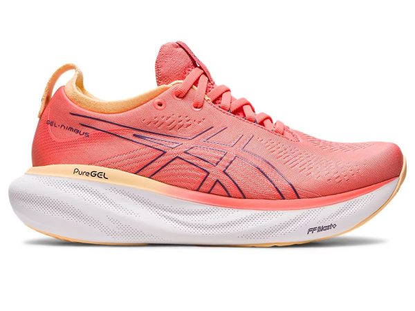 Asics Gel-Nimbus 25 Running Shoes Papaya Dusty Purple