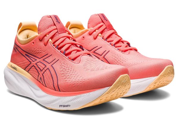 Asics Gel-Nimbus 25 Running Shoes Papaya Dusty Purple