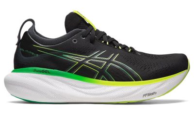 Asics Gel-Nimbus 25 Running Shoes Black Lime Zest