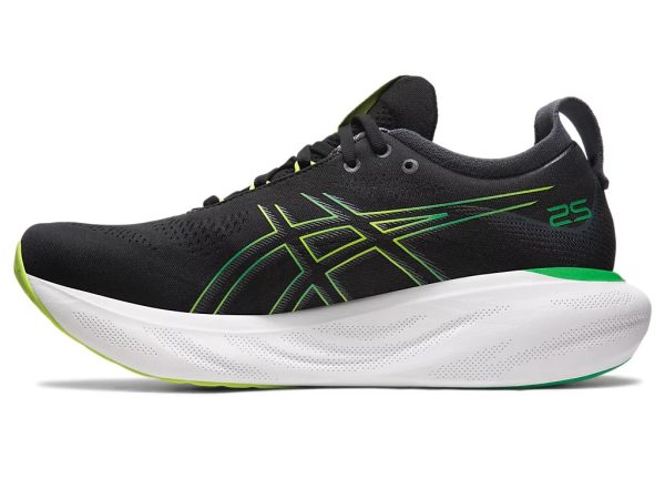 Asics Gel-Nimbus 25 Running Shoes Black Lime Zest