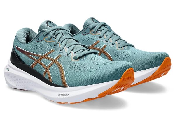 Asics Gel-Kayano 30 Running Shoes Foggy Teal Bright Orange
