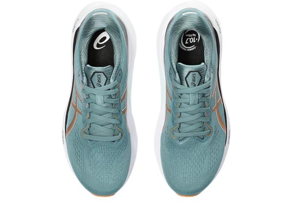 Asics Gel-Kayano 30 Running Shoes Foggy Teal Bright Orange