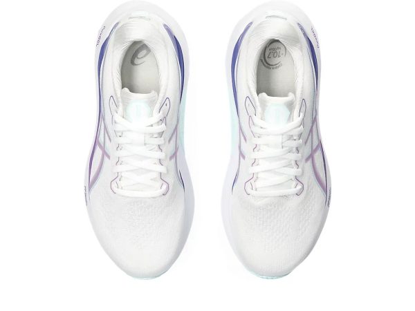 Asics Gel-Kayano 30 Running Shoes White Cyber Grape