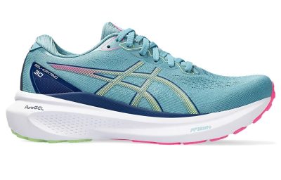 Asics Gel-Kayano 30 Running Shoes Gris Blue Lime Green
