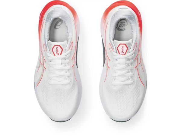 Asics Gel-Kayano 30 Running Shoes White Sunrise Red