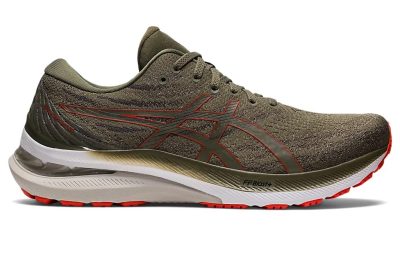 Asics Gel-Kayano 29 Running Shoes Mantle Green Cherry Tomato