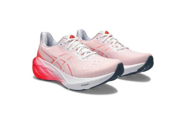 Asics Novablast 4 White Sunrise Red