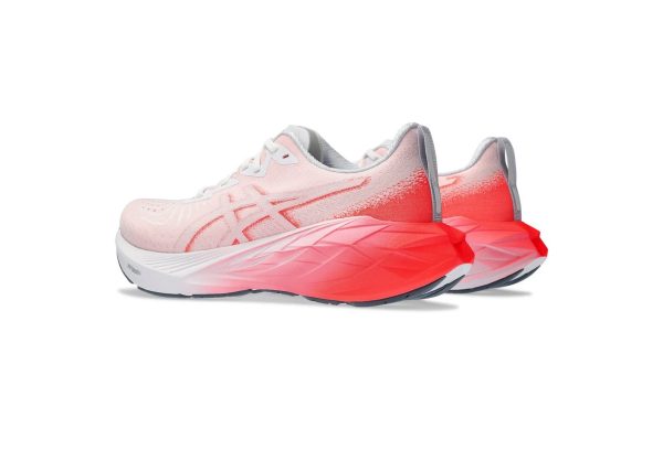 Asics Novablast 4 White Sunrise Red