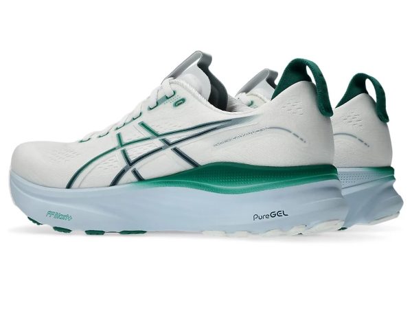 Asics GEL-KAYANO 32 Running Shoes White Jasper Green