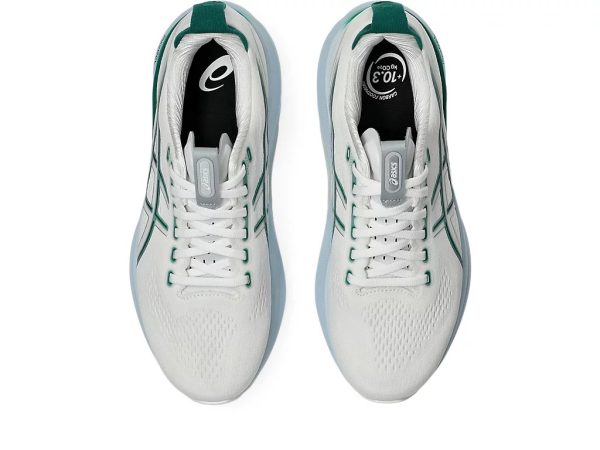 Asics GEL-KAYANO 32 Running Shoes White Jasper Green