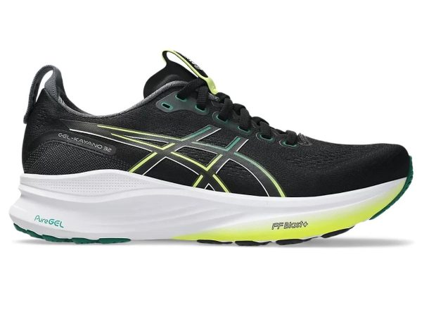 Asics GEL-KAYANO 32 Running Shoes Black Jasper Green
