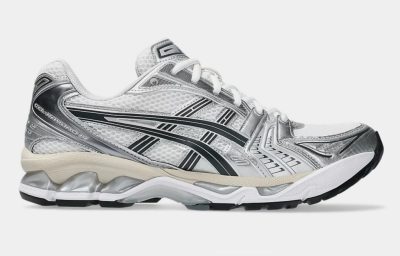 ASICS Gel-Kayano 14 Running Shoes White Graphite Grey