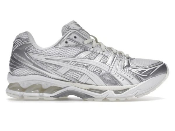 ASICS Gel-Kayano 14 Running Shoes Metallic Silver White
