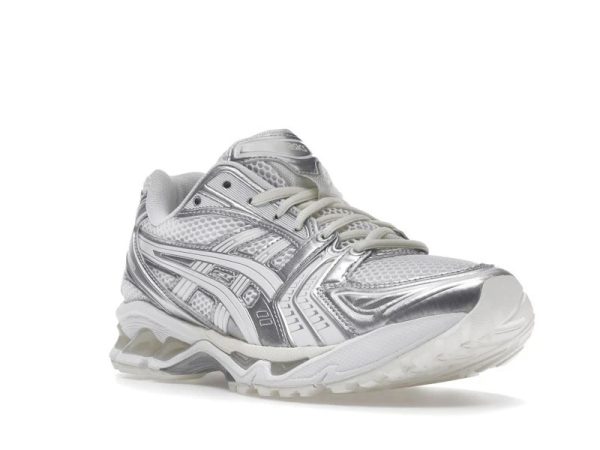 ASICS Gel-Kayano 14 Running Shoes Metallic Silver White