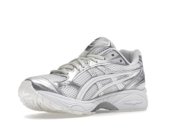ASICS Gel-Kayano 14 Running Shoes Metallic Silver White