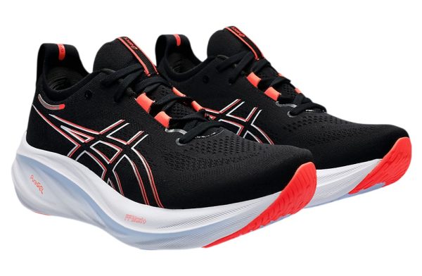 Asics Gel-Nimbus 26 Running Shoes  Black True Red