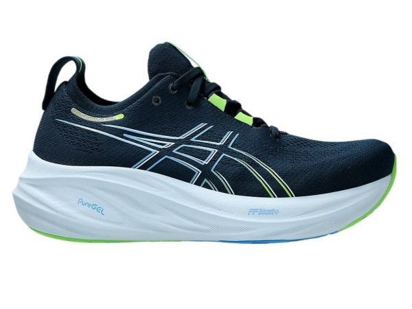Asics Gel-Nimbus 26 Running Shoes  French Blue Electric Lime