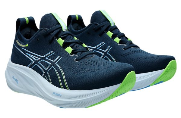 Asics Gel-Nimbus 26 Running Shoes  French Blue Electric Lime