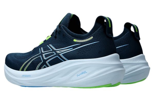 Asics Gel-Nimbus 26 Running Shoes  French Blue Electric Lime