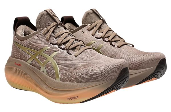 Asics GEL-Nimbus 27 Running Shoes  Luxe Luxe Taupe Grey