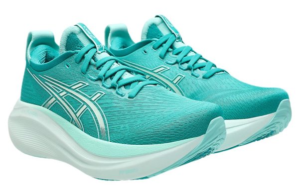 Asics GEL-Nimbus 27 Running Shoes  Wave Teal Illuminate Mint