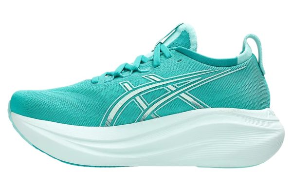 Asics GEL-Nimbus 27 Running Shoes  Wave Teal Illuminate Mint