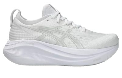 Asics GEL-Nimbus 27 Running Shoes White Glacier Grey