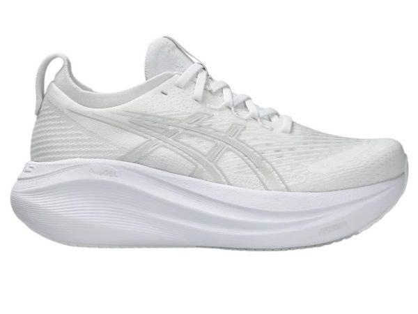 Asics GEL-Nimbus 27 Running Shoes  White Glacier Grey