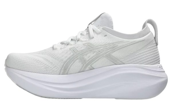 Asics GEL-Nimbus 27 Running Shoes  White Glacier Grey