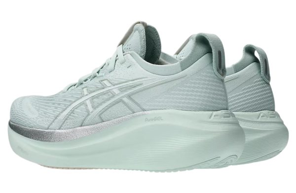 Asics GEL-Nimbus 27 Running Shoes  Pure Aqua White