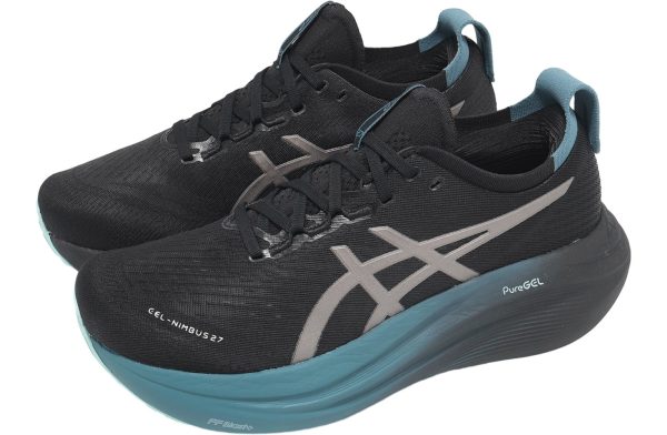 Asics GEL-Nimbus 27 Running Shoes  Lite-Show CN Black Clay Grey