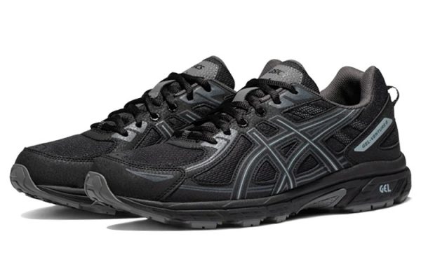 Asics Trainers Gel-Venture 6 Black Grey Accents