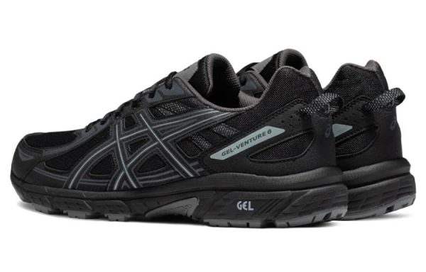 Asics Trainers Gel-Venture 6 Black Grey Accents